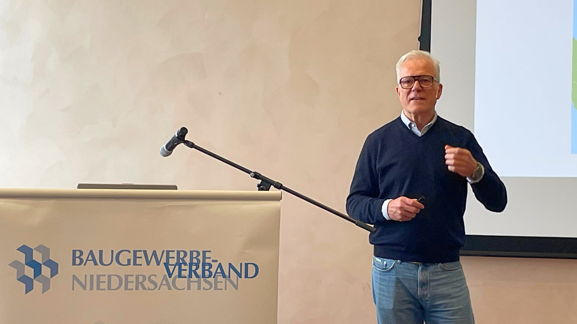 Thomas Zawalski beim niedersächsischen Hochbautag in Lüneburg / Foto: AN
