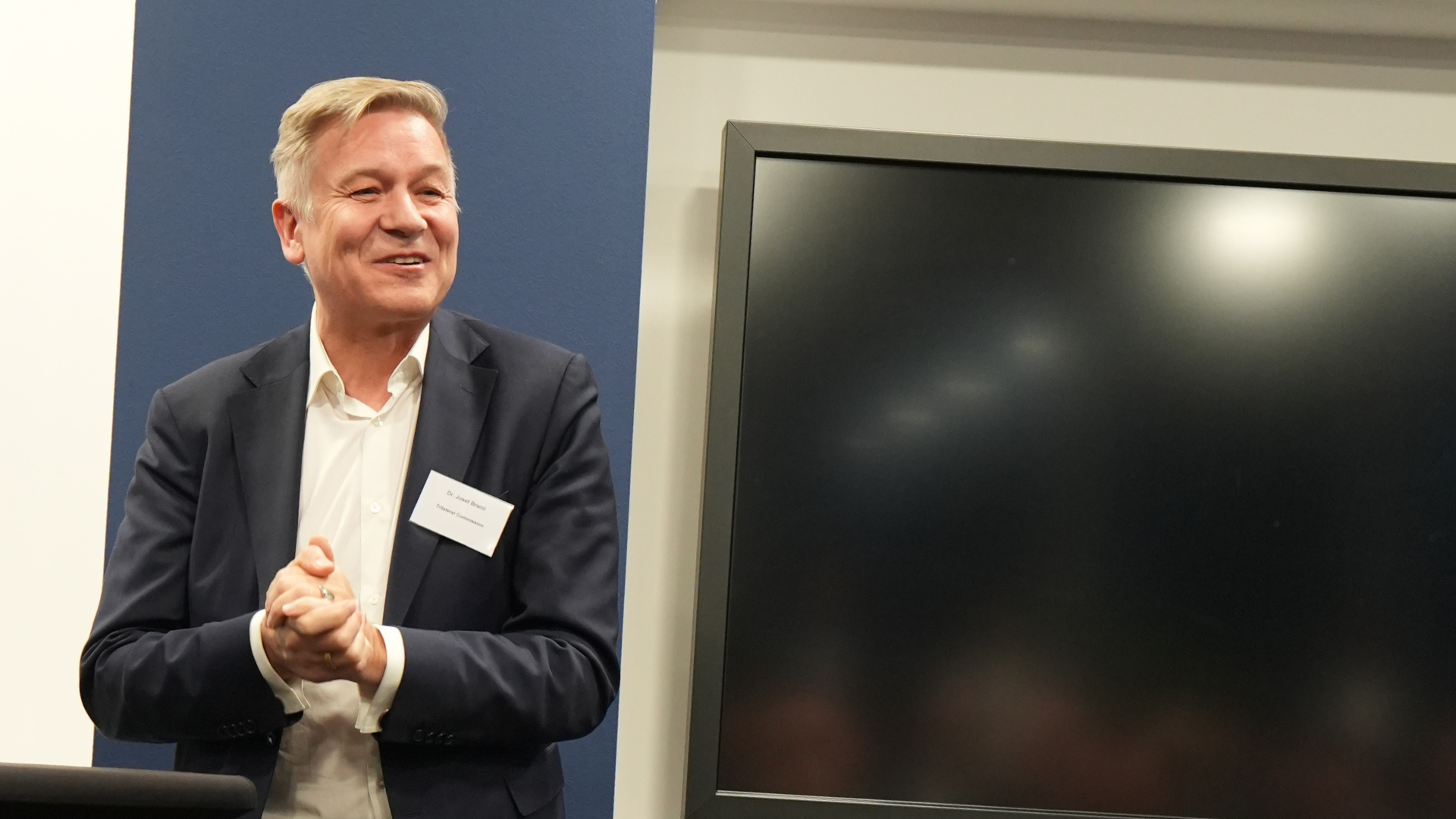 USA-Experte Josef Braml bei der Veranstaltung in Hannover / Foto: DAG