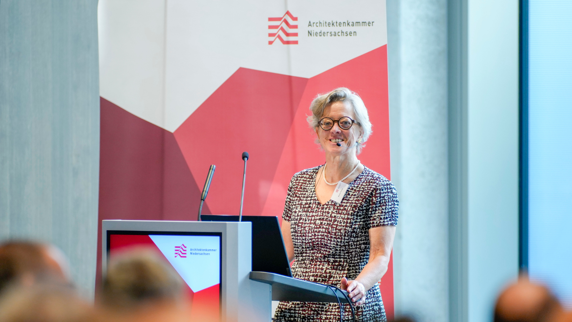 Monika Thomas bei der Architektenkammer Niedersachsen / Foto: Kai-Uwe Knoth