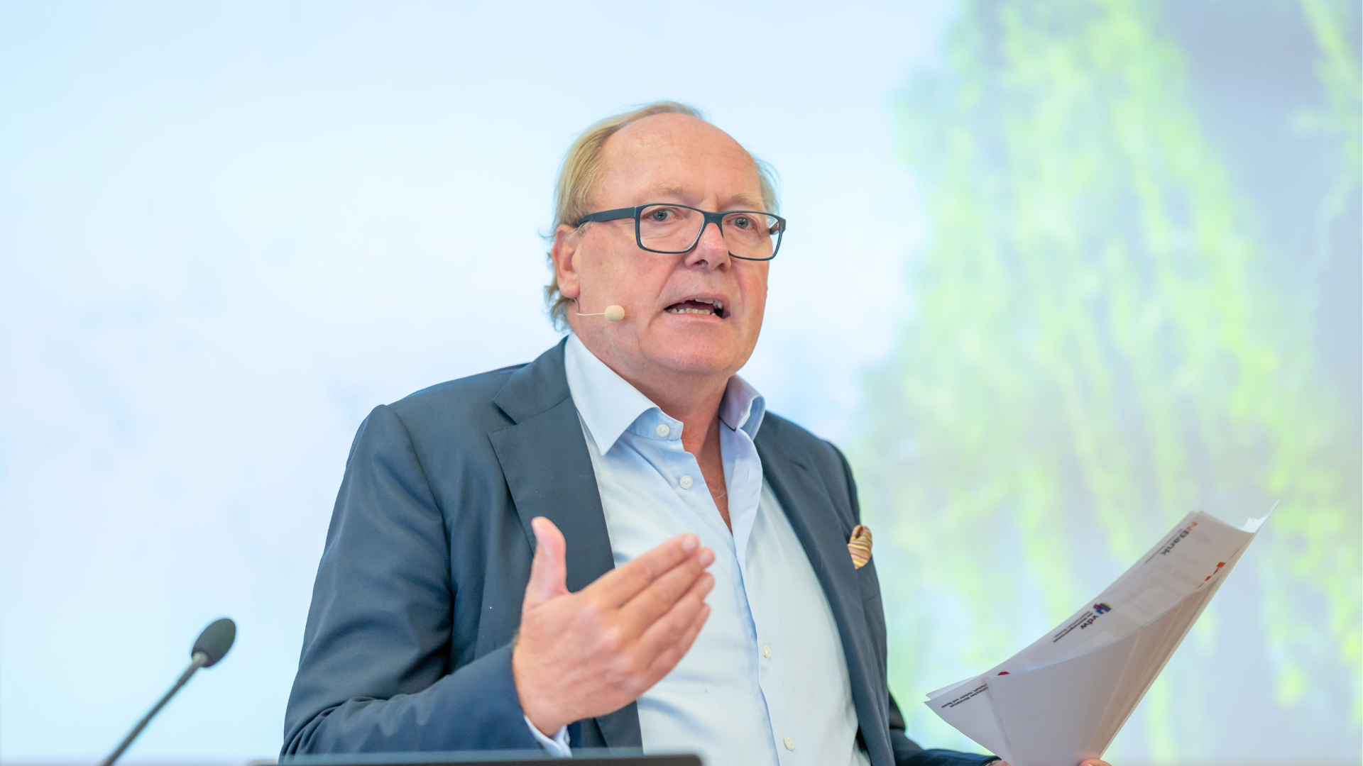 Andreas Pfnür beim Wohnungspolitischen Kongress der NBank in Hannover / Foto: NBank