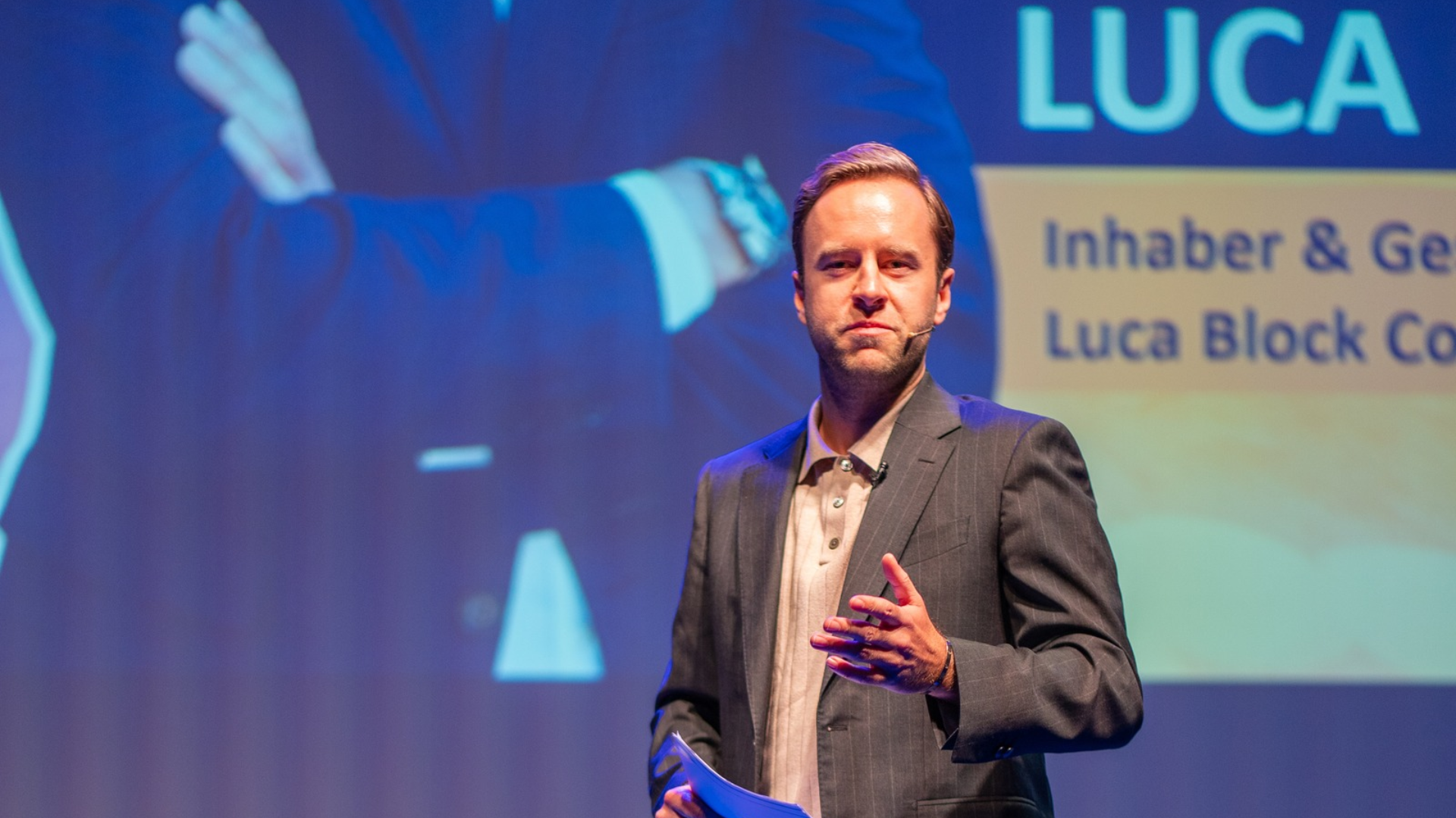 „Starten und Machen!“ Diesen Appell richtete Luca Block an das Publikum / Foto: AGV BS