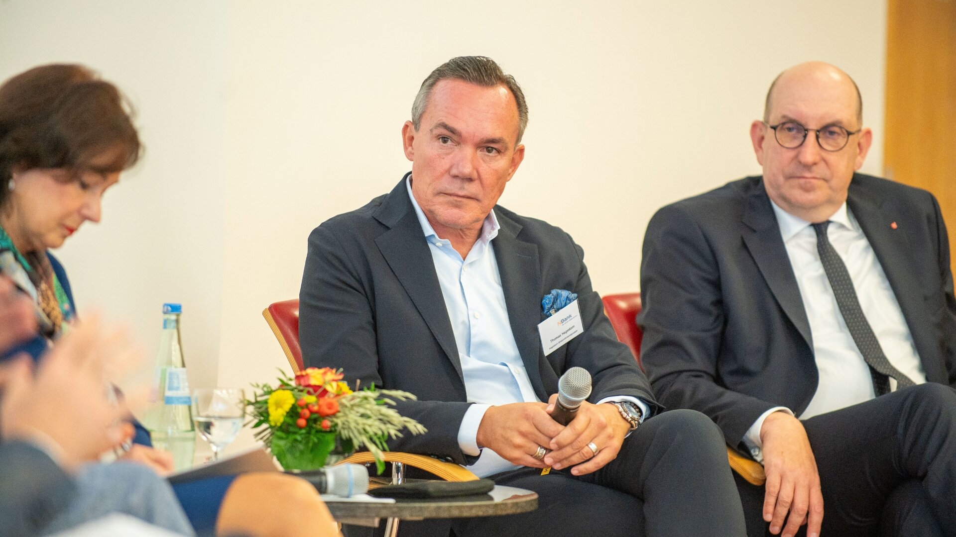 Thomas Hagedorn (Mitte) / Foto: NBank/Donnerkeil